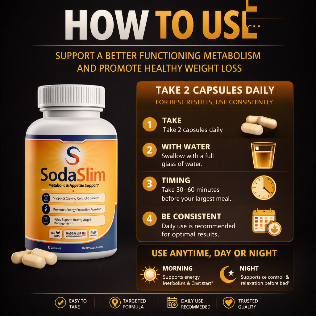 How to take SodaSlim — one capsule daily for weight loss