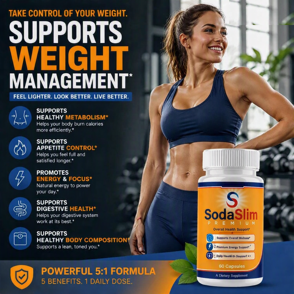 SodaSlim supports healthy weight management — appetite control, metabolism, energy